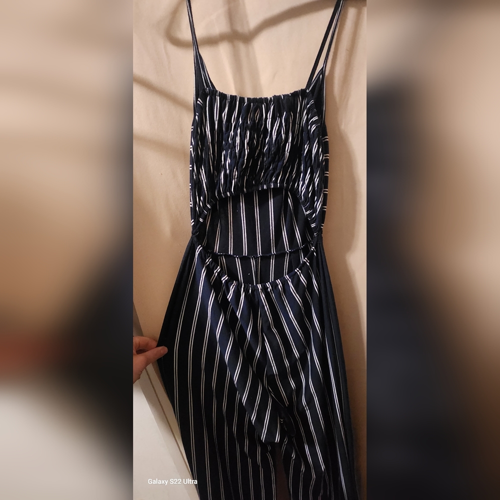 Striped jumpsuit - Picture 4 of 5